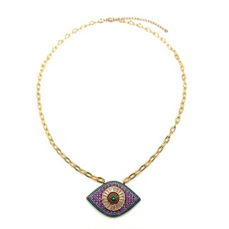 Collar Ojo Circonitas