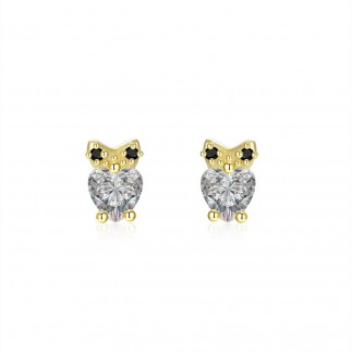 Owl stud earrings