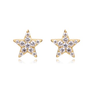 White star stud earrings