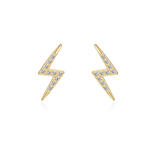 Lightning zircons stud earrings