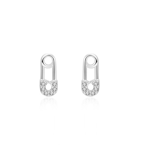 copy of White heart stud earrings