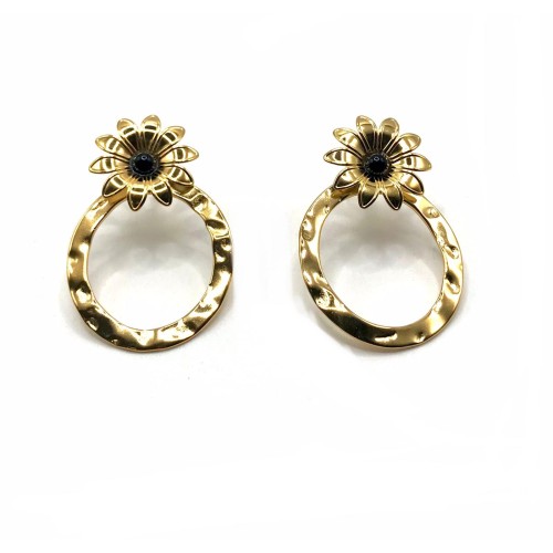 Pendientes Margarita Gris