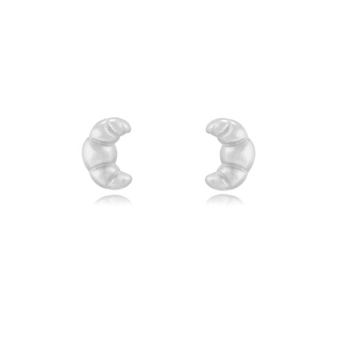 copy of White heart stud earrings